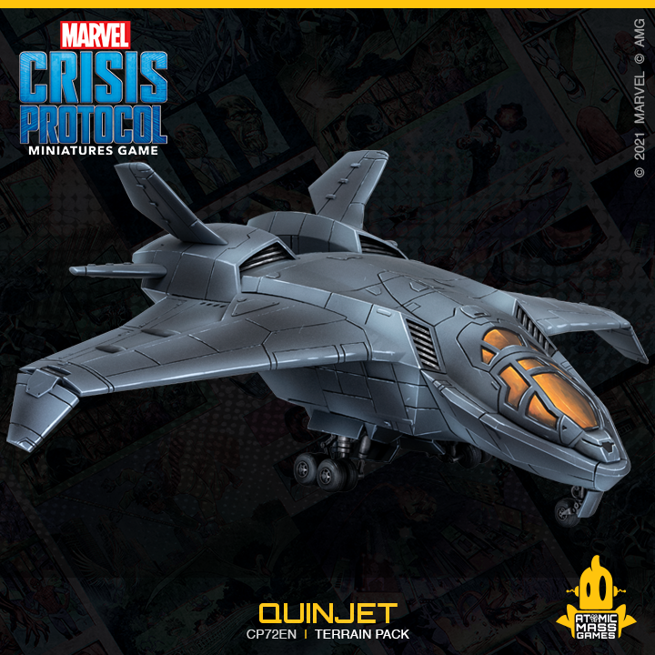 Marvel Crisis Protocol Miniatures Game Quinjet Terrain Pack Marvel Crisis Protocol Atomic Mass Games   