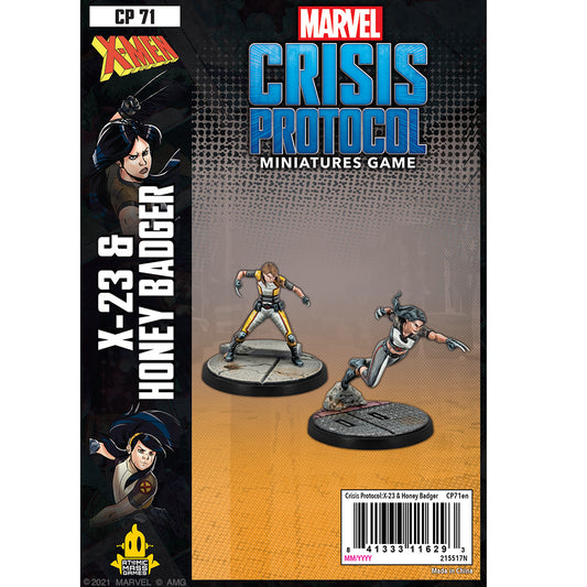 Marvel Crisis Protocol Miniatures Game X-23 & Honey Badger Character Pack Marvel Crisis Protocol Atomic Mass Games Default Title  