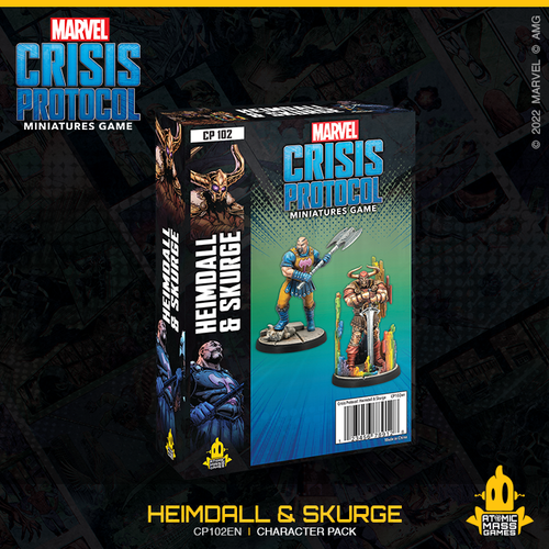 Marvel Crisis Protocol Miniatures Game Heimdall & Skurge Marvel Crisis Protocol Atomic Mass Games Default Title  