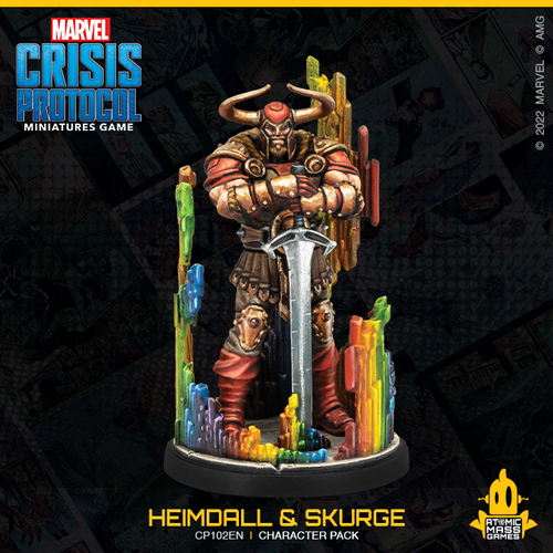 Marvel Crisis Protocol Miniatures Game Heimdall & Skurge Marvel Crisis Protocol Atomic Mass Games   