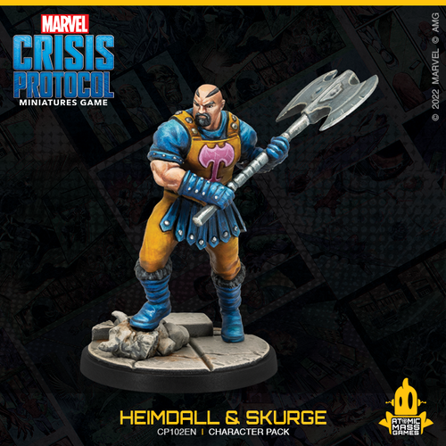 Marvel Crisis Protocol Miniatures Game Heimdall & Skurge Marvel Crisis Protocol Atomic Mass Games   