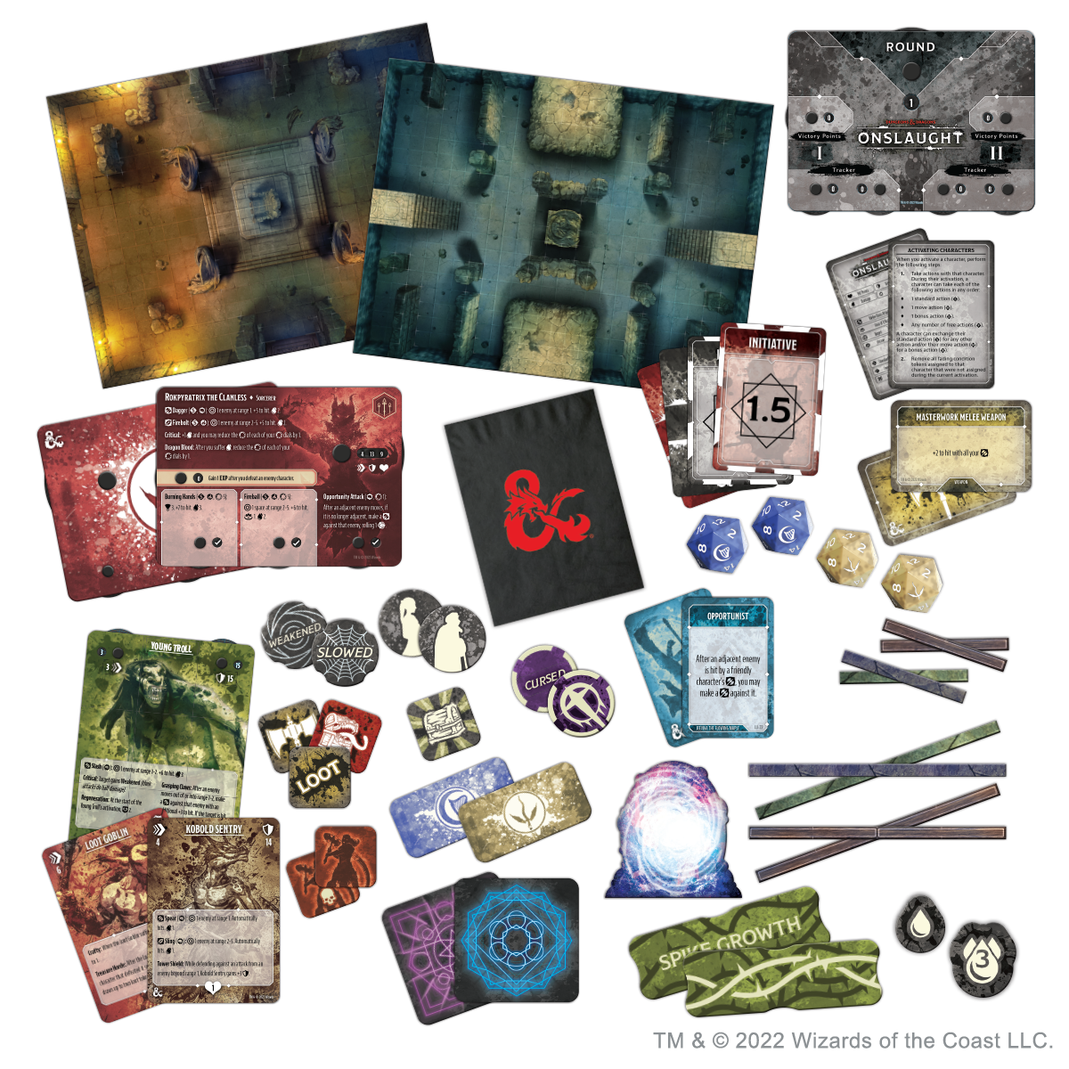 Dungeons & Dragons Onslaught Core Set Board Games CMON   