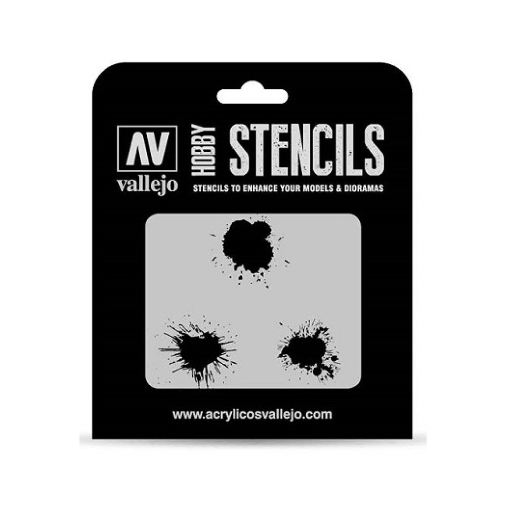 Vallejo Stencils - Texture Effects - Paint Stains Vallejo Stencils Vallejo   