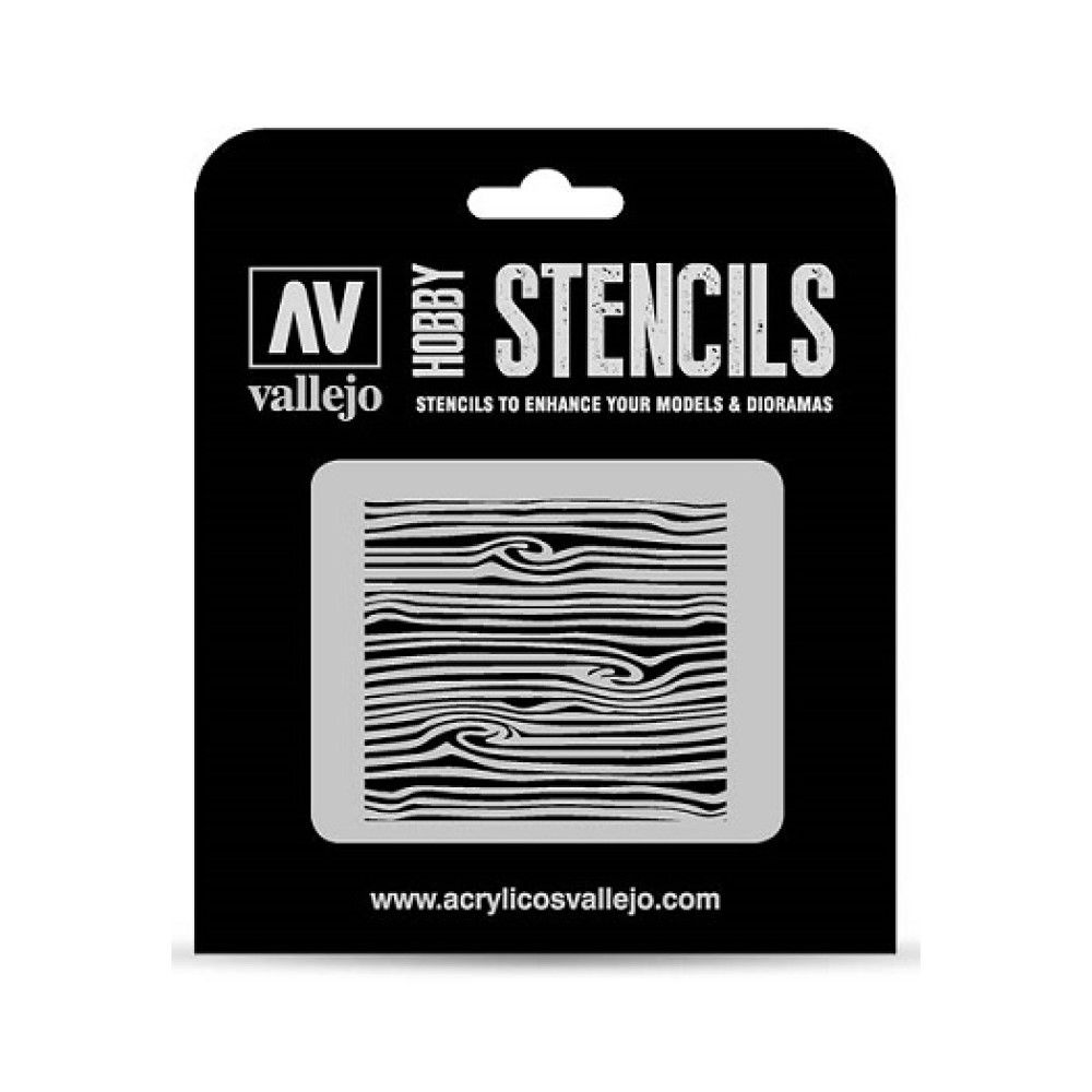 Vallejo Stencils - Texture Effects - Wood Texture Num. 2 Vallejo Stencils Vallejo   