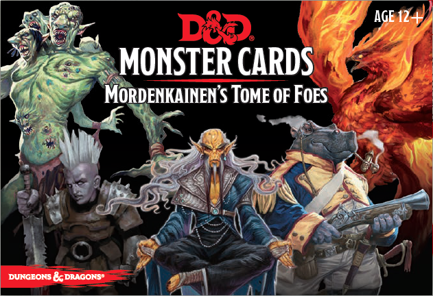 D&D Spellbook Cards Mordenkainens Tome of Foes Deck Dungeons & Dragons Wizards of the Coast   
