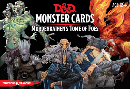 D&D Spellbook Cards Mordenkainens Tome of Foes Deck Dungeons & Dragons Wizards of the Coast   