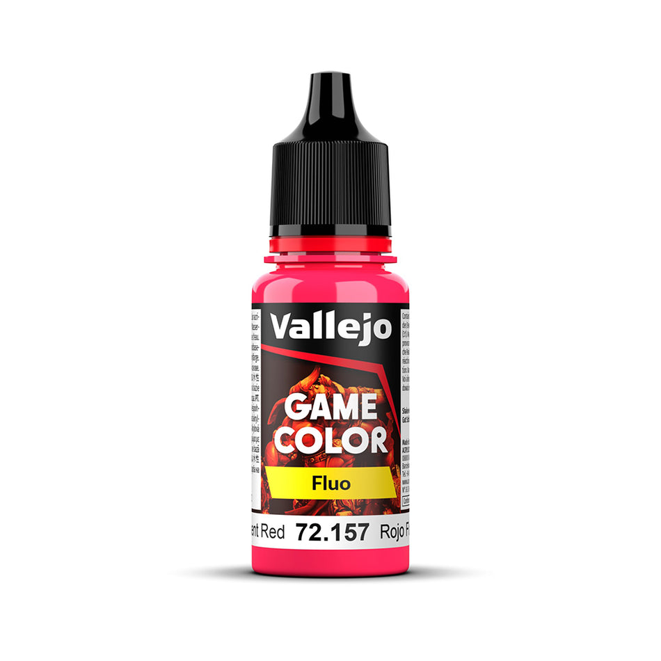 72.157 Game Colour - Fluorescent Red 18ml Vallejo Game Color Vallejo Default Title  