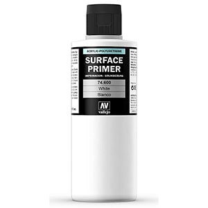 74.600 Vallejo Auxiliary Surface Primer White (200ml) Vallejo Auxiliary Vallejo   