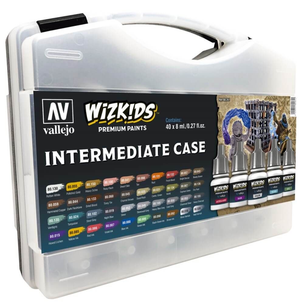 Wizkids Premium Paint Set by Vallejo: Intermediate Case Vallejo Wizkids Vallejo   