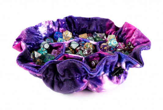 MDG Velvet Compartment Dice Bag with Pockets: Nebula DiceBags All Interactive Distribution   