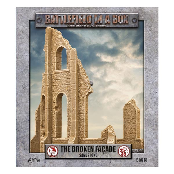 Gothic Battlefields - Broken Façade - Sandstone (x2) 30mm Battlefield in a Box Aetherworks   