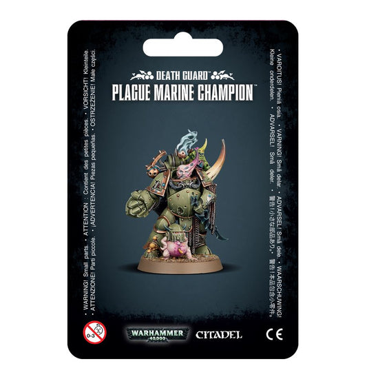 Plague Marine Champion Death Guard Games Workshop   