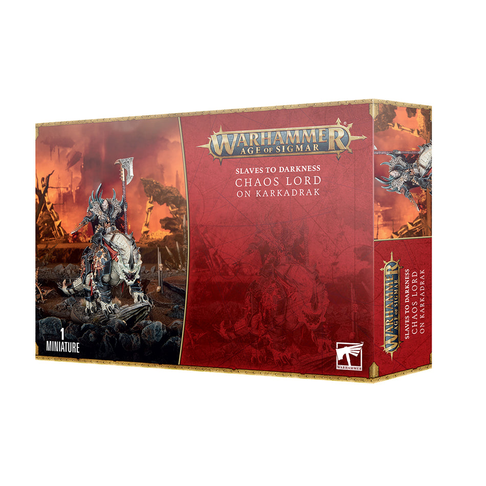 Slaves to Darkness: Chaos Lord on Karkadrak Slaves to Darkness Games Workshop