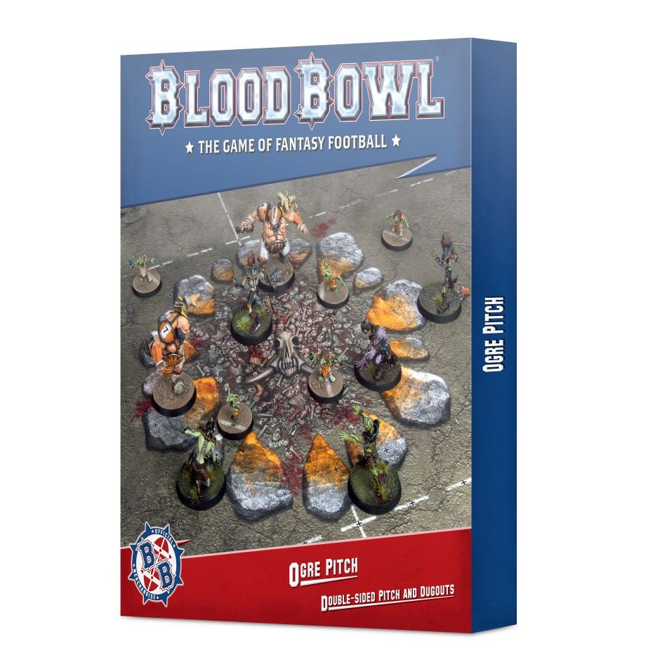 Blood Bowl Ogre Pitch: Double-sided Pitch and Dugouts OOP Blood Bowl Games Workshop   