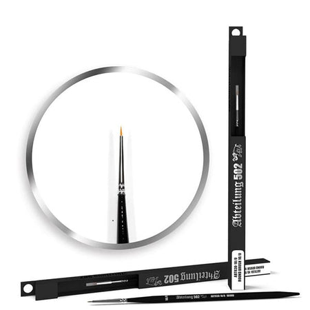 ABT830-10/0 AK Interactive Abteilung 502 Deluxe Brushes - Round Brush 10/0 Craft Paint, Ink & Glaze Lets Play Games   