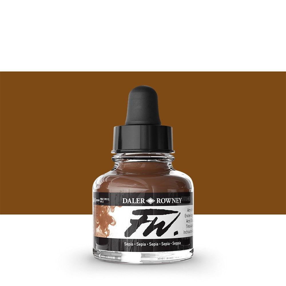 Copy of DALER ROWNEY : FW ARTISTS' INK : 29.5ML : RED EARTH Daler Rowney FW Artist Inks Daler Rowney   