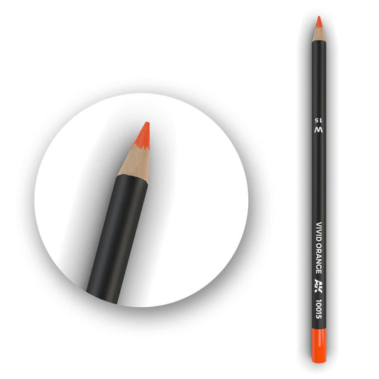 AK10015 AK Weathering Pencils - Vivid Orange AK Weathering Pencils Lets Play Games   