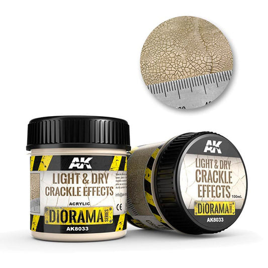 AK8033 AK Diorama Series Light & Dry Cackle Effects 100ml AK Interactive Diorama Series Lets Play Games   
