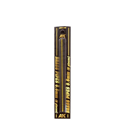 AK Interactive Building Materials - Brass Pipes 0.6mm (5) AK Building Materials Lets Play Games   