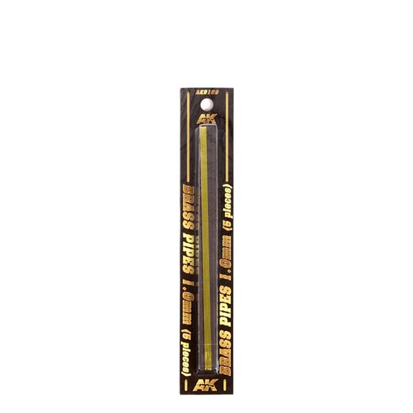 AK Interactive Building Materials - Brass Pipes 1.0mm (5) AK Building Materials Lets Play Games   