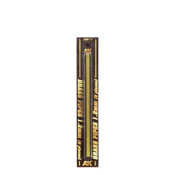 AK Interactive Building Materials - Brass Pipes 1.2mm (5) AK Building Materials Lets Play Games   