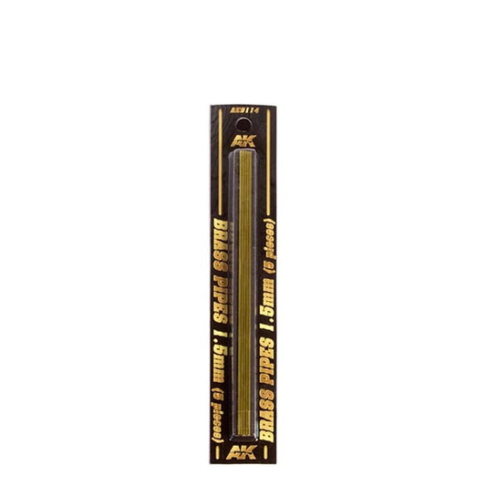AK Interactive Building Materials - Brass Pipes 1.5mm (5) AK Building Materials Lets Play Games   