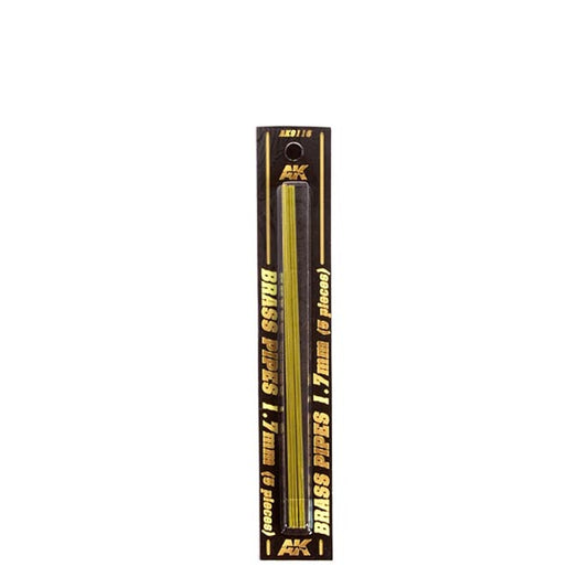 AK Interactive Building Materials - Brass Pipes 1.7mm (5) AK Building Materials Lets Play Games   