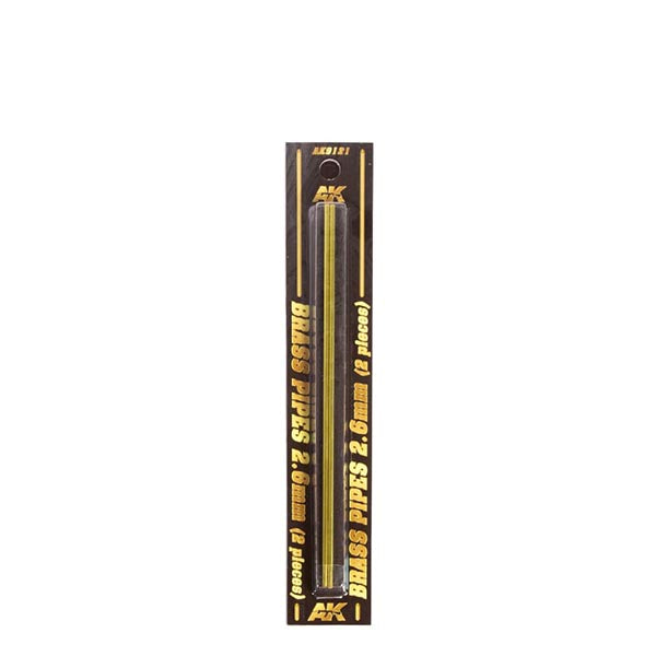 AK Interactive Building Materials - Brass Pipes 2.6mm (2) AK Building Materials Lets Play Games   