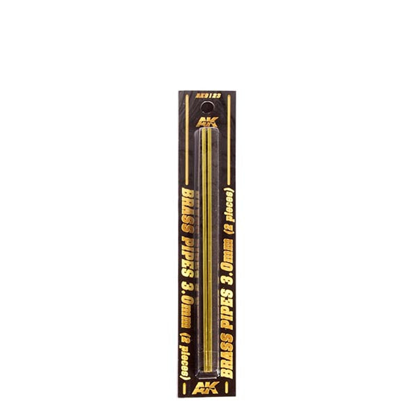 AK Interactive Building Materials - Brass Pipes 3.0mm (2) AK Building Materials Lets Play Games   