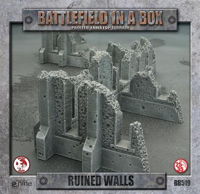 Gothic Terrain - Ruined Walls Battlefield in a Box Aetherworks   
