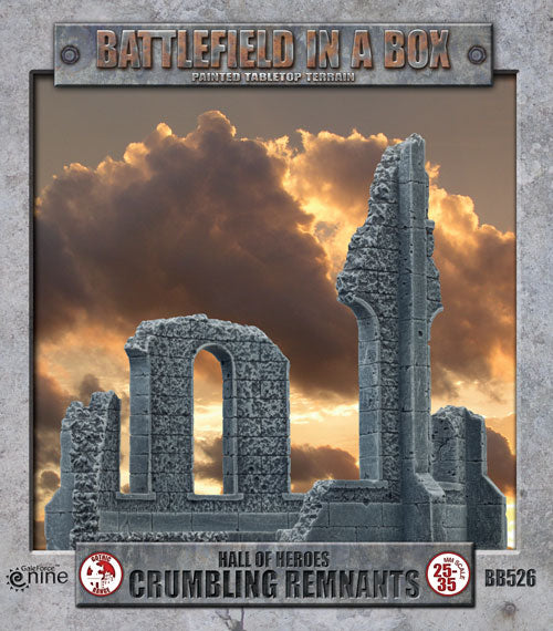 Gothic Battlefields - Crumbling Remants (x2) - 30mm Battlefield in a Box Aetherworks   