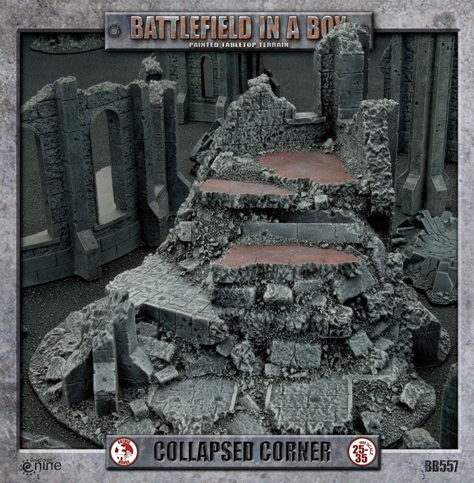 Gothic Terrain - Collapsed Corner Battlefield in a Box Aetherworks   