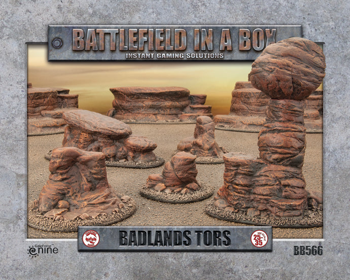 Badlands Tors - Mars (x5) - 30mm Battlefield in a Box Aetherworks   