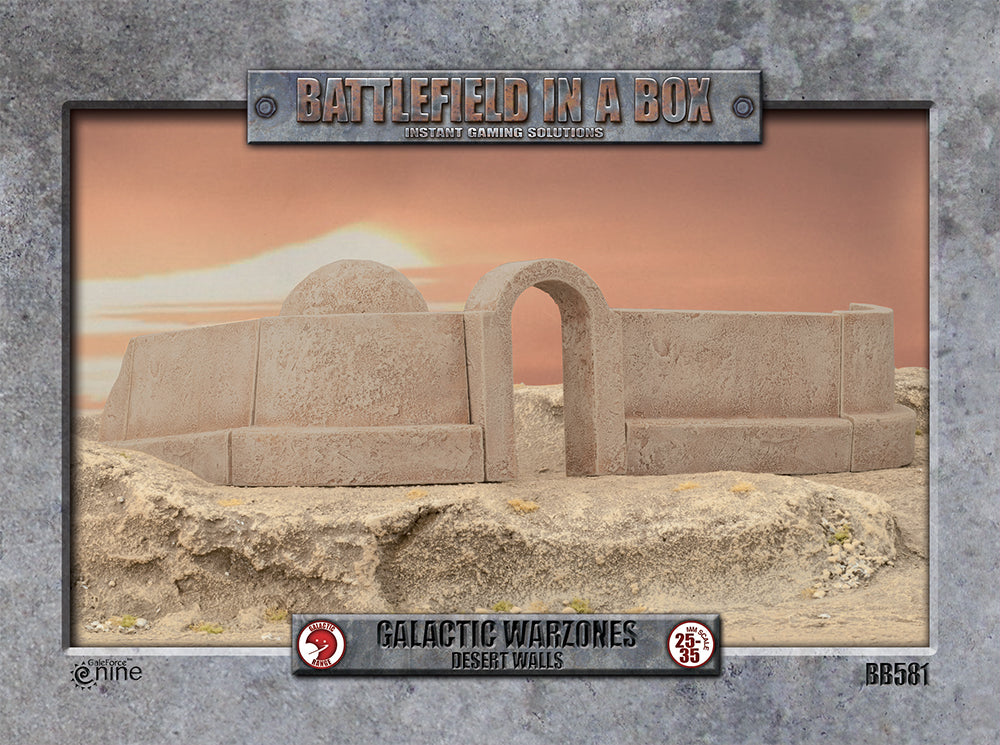 Galactic Warzones - Desert Walls Battlefield in a Box Aetherworks   