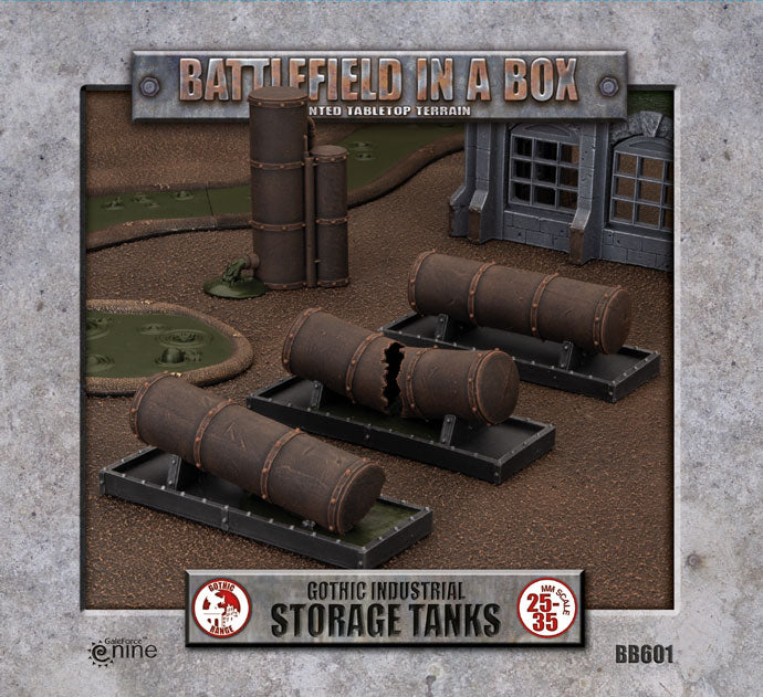 Gothic Industrial - Tanks (x3) - 30mm Battlefield in a Box Aetherworks   