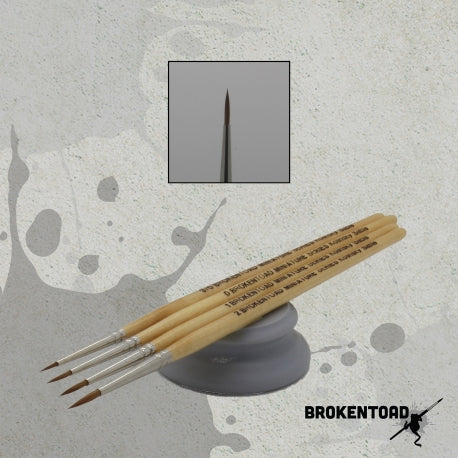 Broken Toad - Miniature Series MK3 Brush – Size 1 Brokentoad Brokentoad   