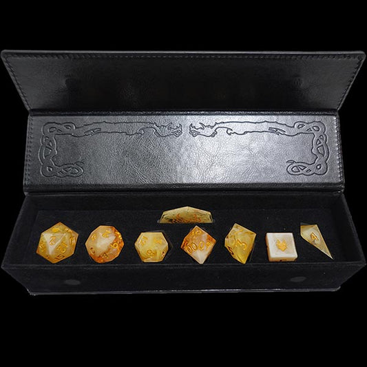 Chronicle 8 Piece 'D2' Resin Dice Sets - Zinnia Chronicle RPG Dice Chronicle RPG Store   