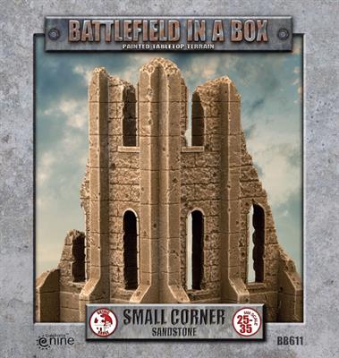 Gothic Battlefields - Small Corner - White (x2) - 30mm Battlefield in a Box Aetherworks   