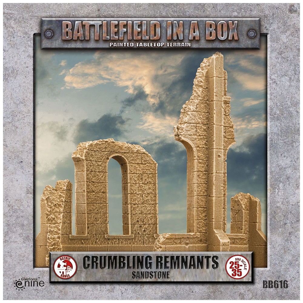 Gothic Battlefields - Crumbling Remnants - White (x2) - 30mm Battlefield in a Box Aetherworks   