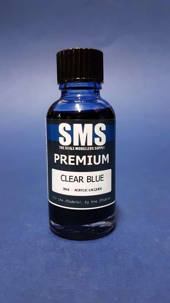 Premium CLEAR BLUE 30ML SMS Paints The Scale Modellers Supply   