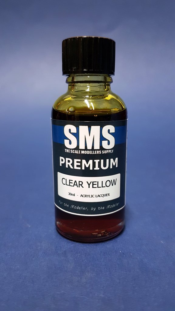 Premium CLEAR YELLOW 30ML SMS Paints The Scale Modellers Supply   