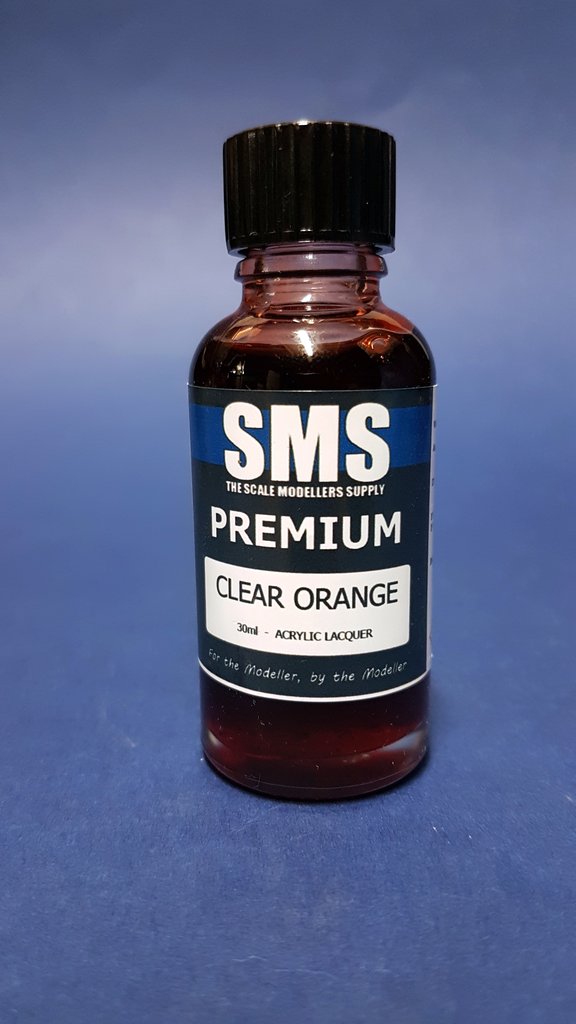 Premium CLEAR ORANGE 30ML SMS Paints The Scale Modellers Supply   