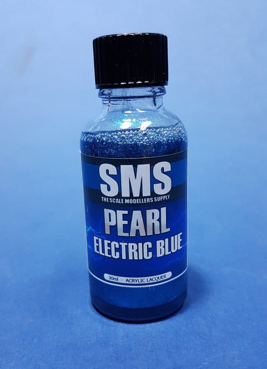 Pearl Electric Blue 30ML SMS Paints The Scale Modellers Supply   