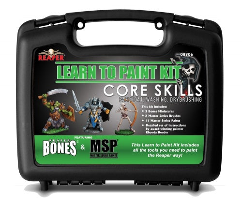 Bones Learn to Paint Kit Brushes & Paints Bones   