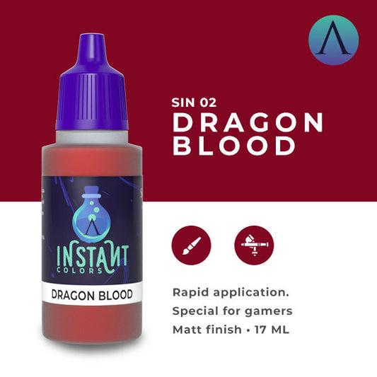 Instant Colors Sin-02 17ml Dragon Blood Scale 75 Instant Colors Lets Play Games   