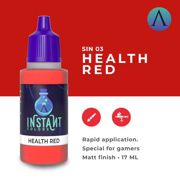Instant Colors Sin-03 17ml Health Red Scale 75 Instant Colors Lets Play Games   