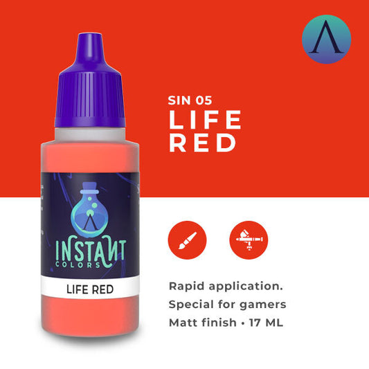 Instant Colors Sin-05 17ml Life Red Scale 75 Instant Colors Lets Play Games   