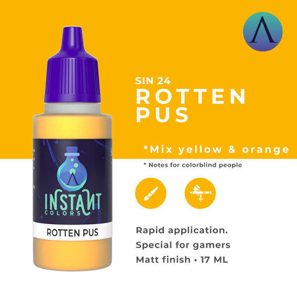 Instant Colors Sin-24 17ml Rotten Pus Scale 75 Instant Colors Lets Play Games   