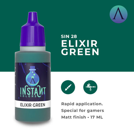 Instant Colors Sin-28 17ml Elixir Green Scale 75 Instant Colors Lets Play Games   