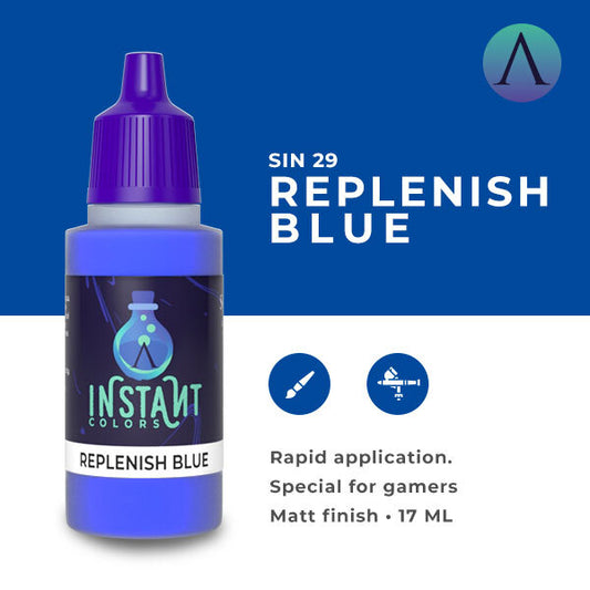 Instant Colors Sin-29 17ml Replenish Blue Scale 75 Instant Colors Lets Play Games   